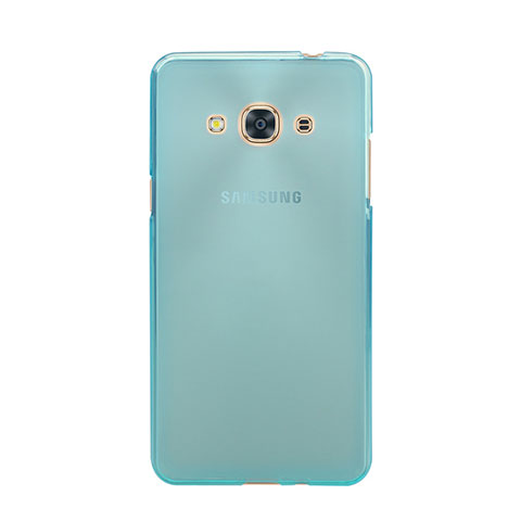 Housse Ultra Fine TPU Souple Transparente pour Samsung Galaxy J3 Pro (2016) J3110 Bleu