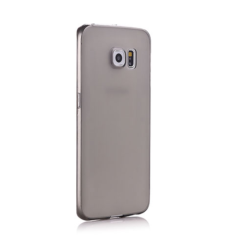 Housse Ultra Fine TPU Souple Transparente pour Samsung Galaxy S6 Edge+ Plus SM-G928F Gris