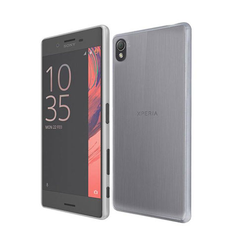 Housse Ultra Fine TPU Souple Transparente pour Sony Xperia X Gris