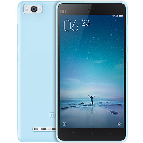 Housse Ultra Fine TPU Souple Transparente pour Xiaomi Mi 4C Bleu