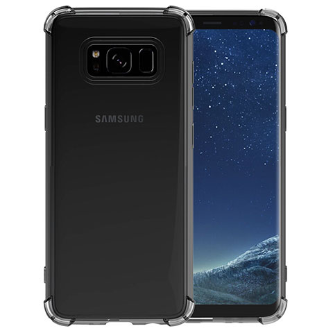 Housse Ultra Fine TPU Souple Transparente T10 pour Samsung Galaxy S8 Gris