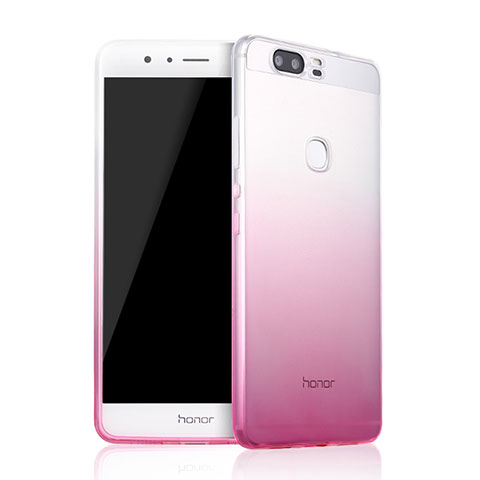 Housse Ultra Fine Transparente Souple Degrade pour Huawei Honor V8 Rose