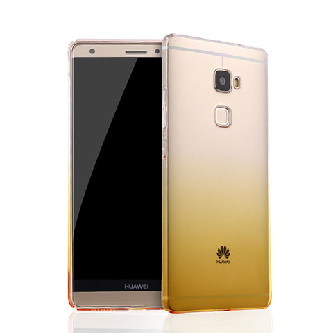 Housse Ultra Fine Transparente Souple Degrade pour Huawei Mate S Jaune