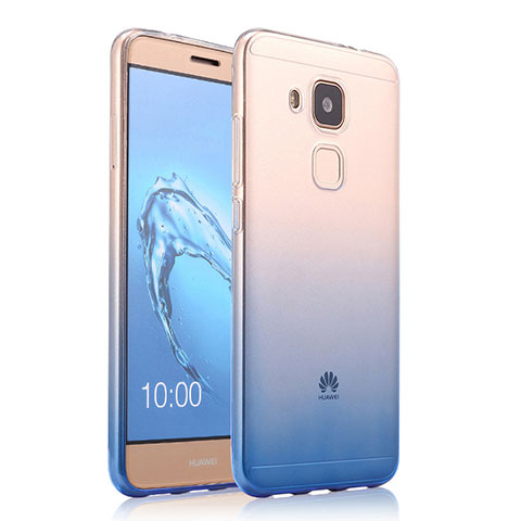 Housse Ultra Fine Transparente Souple Degrade pour Huawei Nova Plus Bleu