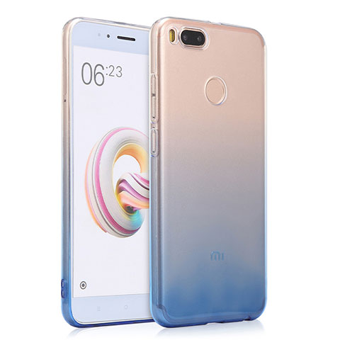 Housse Ultra Fine Transparente Souple Degrade pour Xiaomi Mi 5X Bleu