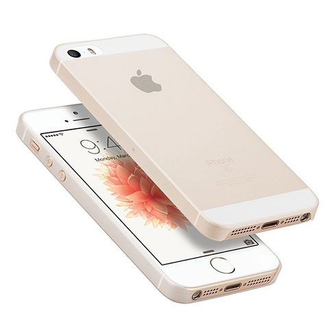 Housse Ultra Slim Mat Rigide Transparente pour Apple iPhone SE Blanc