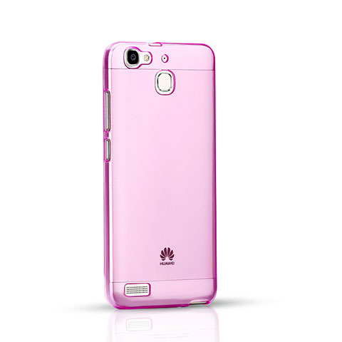 Housse Ultra Slim Silicone Souple Transparente pour Huawei G8 Mini Rose