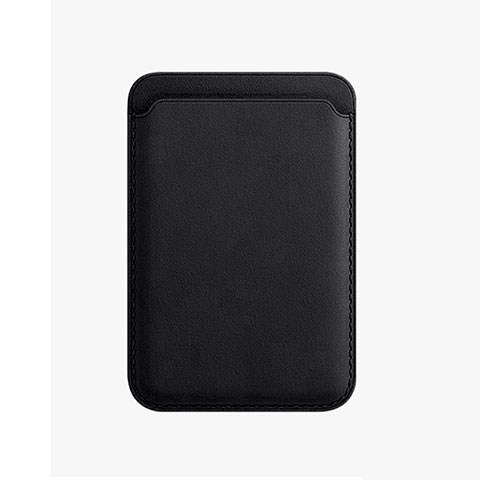 Luxe Cuir Portefeuille avec Mag-Safe Magnetic Magnetique pour Apple iPhone 12 Pro Max Noir