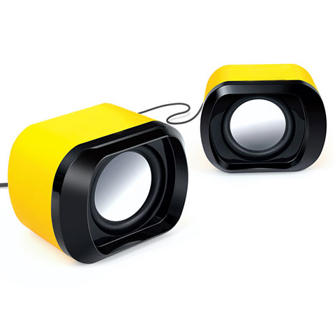 Mini Haut-Parleur Enceinte Portable Haut Parleur Jaune