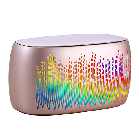 Mini Haut Parleur Enceinte Portable Sans Fil Bluetooth Haut-Parleur S06 Or