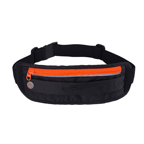 Sacs Banane Ceinture de Course Reglable Etanche Universel S01 Noir