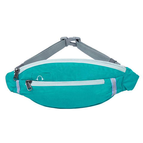 Sacs Banane Ceinture de Course Reglable Etanche Universel S07 Cyan