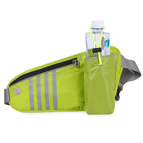 Sacs Banane Ceinture de Course Reglable Etanche Universel S10 Vert