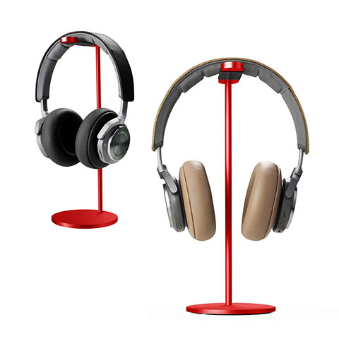 Support Casque Ecouteur Cintre Universel H01 Rouge