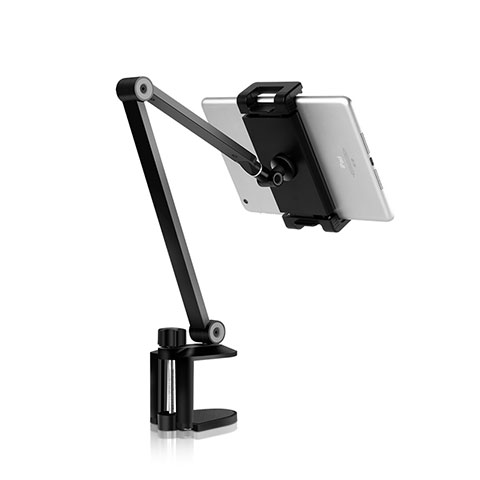 Support de Bureau Support Tablette Flexible Universel Pliable Rotatif 360 K01 pour Huawei MediaPad M3 Lite Noir