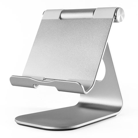 Support de Bureau Support Tablette Flexible Universel Pliable Rotatif 360 K23 pour Amazon Kindle Paperwhite 6 inch Argent