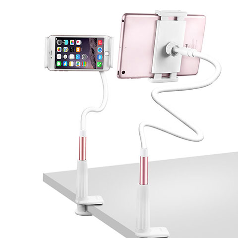 Support de Bureau Support Tablette Flexible Universel Pliable Rotatif 360 T33 pour Apple iPad 3 Or Rose