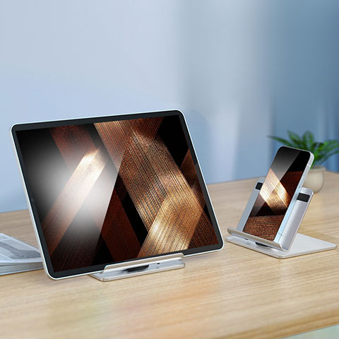 Support de Bureau Support Tablette Universel N02 pour Apple iPad Pro 11 (2022) Argent