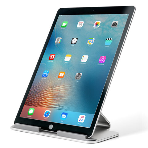 Support de Bureau Support Tablette Universel T25 pour Apple iPad Air 5 10.9 (2022) Argent