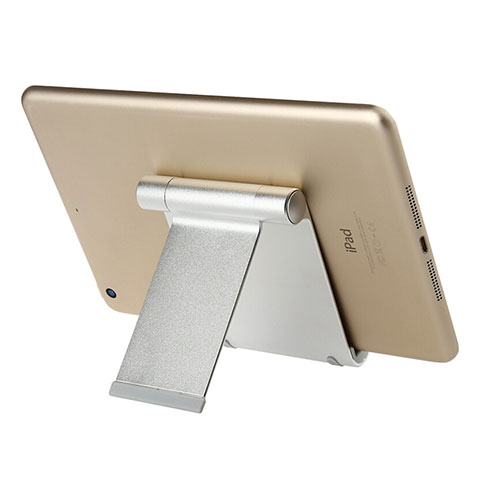 Support de Bureau Support Tablette Universel T27 pour Apple iPad Air 5 10.9 (2022) Argent