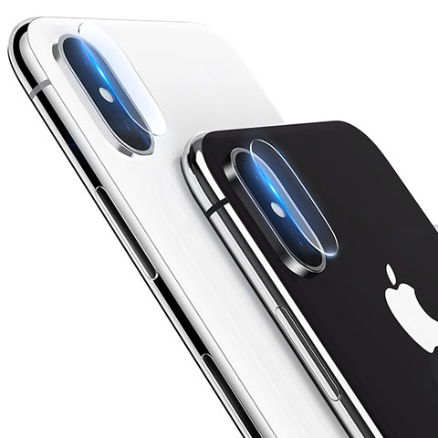 Verre Trempe Protecteur de Camera pour Apple iPhone X Clair