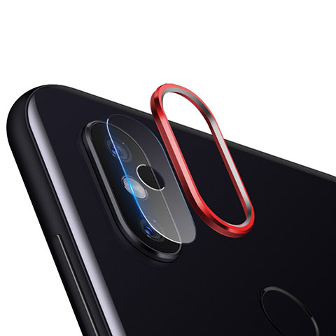 Verre Trempe Protecteur de Camera Protection pour Xiaomi Mi 8 Rouge