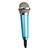 3.5mm Mini Microphone de Poche Elegant Karaoke Haut-Parleur avec Support Bleu Petit