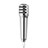 3.5mm Mini Microphone de Poche Elegant Karaoke Haut-Parleur M01 Argent Petit