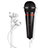 3.5mm Mini Microphone de Poche Elegant Karaoke Haut-Parleur M05 Noir Petit