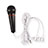 3.5mm Mini Microphone de Poche Elegant Karaoke Haut-Parleur M05 Noir Petit