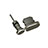 Bouchon Anti-poussiere Lightning USB Jack J01 pour Apple iPad Mini Noir