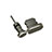 Bouchon Anti-poussiere Lightning USB Jack J01 pour Apple iPhone 5C Noir