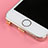 Bouchon Anti-poussiere Lightning USB Jack J05 pour Apple iPhone 5C Argent Petit