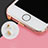 Bouchon Anti-poussiere Lightning USB Jack J05 pour Apple iPhone 6 Plus Or Rose Petit