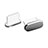 Bouchon Anti-poussiere USB-C Jack Type-C Universel H06 pour Apple iPhone 15 Plus Gris Fonce