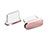 Bouchon Anti-poussiere USB-C Jack Type-C Universel H06 pour Apple iPhone 15 Plus Or Rose