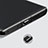 Bouchon Anti-poussiere USB-C Jack Type-C Universel H08 pour Apple iPad Air 5 10.9 (2022) Noir