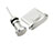 Bouchon Anti-poussiere USB-C Jack Type-C Universel H09 pour Apple iPad Pro 12.9 (2021) Argent