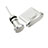 Bouchon Anti-poussiere USB-C Jack Type-C Universel H09 pour Apple iPhone 15 Argent