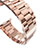 Bracelet Metal Acier Inoxydable pour Apple iWatch 38mm Or Rose Petit