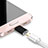 Cable Android Micro USB vers Lightning USB H01 pour Apple iPad 10.2 (2020) Noir Petit