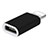 Cable Android Micro USB vers Lightning USB H01 pour Apple iPad 10.2 (2020) Noir Petit