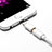 Cable Android Micro USB vers Lightning USB H01 pour Apple iPad Mini 2 Blanc Petit