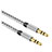 Cable Auxiliaire Audio Stereo Jack 3.5mm Male vers Male A06 Argent Petit