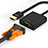 Cable HDMI Male vers VGA H02 Noir Petit