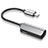 Cable Lightning USB H01 pour Apple iPhone XR Argent