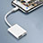 Cable Lightning vers USB OTG H01 pour Apple iPad Air 10.9 (2020) Blanc Petit