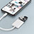 Cable Lightning vers USB OTG H01 pour Apple iPad Mini 3 Blanc Petit