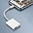 Cable Lightning vers USB OTG H01 pour Apple iPhone 14 Plus Blanc Petit