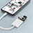 Cable Lightning vers USB OTG H01 pour Apple iPhone XR Blanc Petit